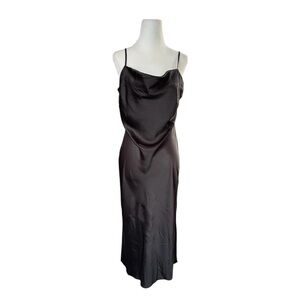 Express Black Satin Slip Dress SZ M - Worn Once - Excellent Condition